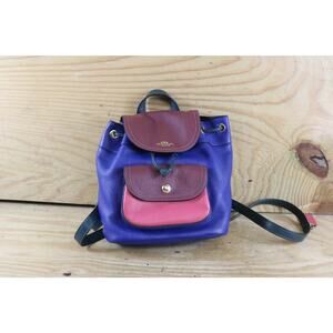 Coach Bagpack Womens Small Colorblock Pebble Leather Pennie 22